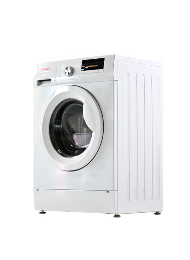 Tornado Front Load Washing Machine 6kg, 1200 RPM, Digital Display, Drum Clean & Water Level Sensor, White, TWX-FN612GOSSK - Image 5